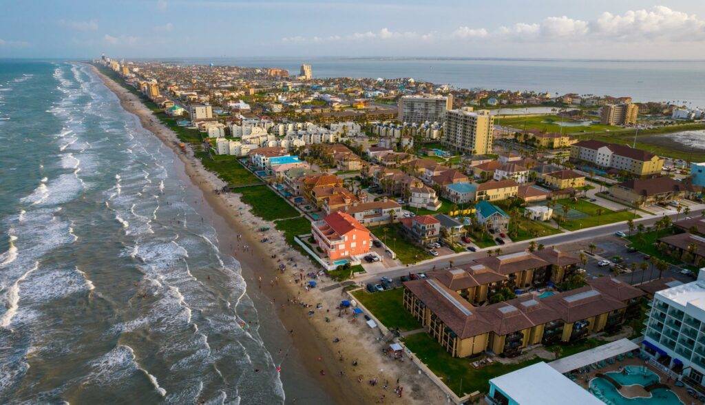 Beach Travel Destination above South Padre Island